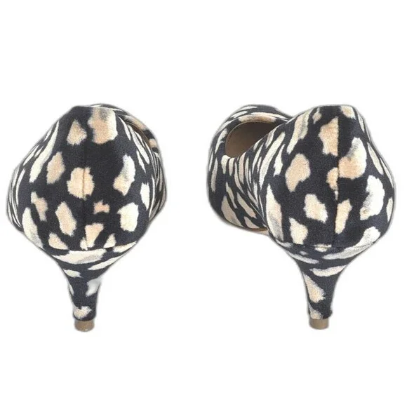 Anthropologie Leopard Print Velvet Heel w/ Cushion Insole Size 6 - Picture 2 of 5